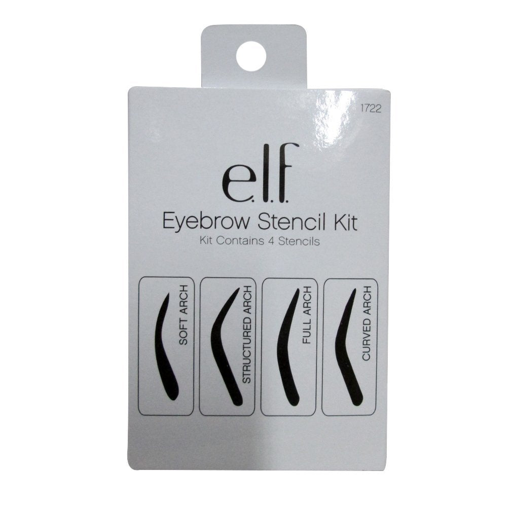 e.l.f. Cosmetics Eyebrow Stencil Kit for Perfectly Shaped Brows, Contains 4 Reusable Stencils