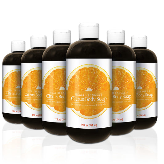 Health Ranger's Citrus Body Soap 12oz (6-Pack)