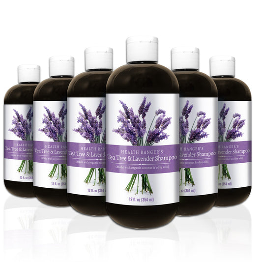 Health Ranger's Tea Tree and Lavender Shampoo 12 oz (6-Pack)