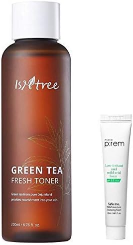 ISNTREE Green Tea Fresh Hydrating Face Toner 6.17 Fl Oz with Hyaluronic Acid for Sensitive, Oily, Dry, Skin | Deep Moisturizing Facial Moisturizer Hypoallergenic