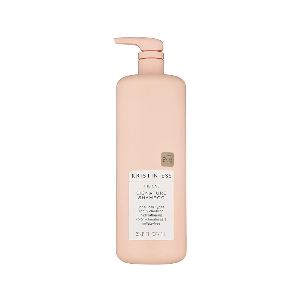 Kristin Ess Hair One Signature Shampoo with Avocado Oil + Castor Oil for Women - Lightly Clarifying Daily Sulfate Free Hydrating Shampoo, Color Safe, Vegan, 33.8 fl oz