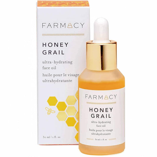 Farmacy Honey Grail Hydrating Face Oil Moisturizer for Dry Skin, Fine Lines & Wrinkles with Rosehip and Sea Buckthorn Oil