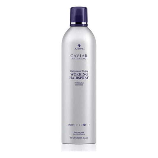 Alterna Caviar Anti-Aging Professional Styling Working Hair Spray | Ultra-dry, Brushable | Helps Control Frizz & Adds Shine | Sulfate Free