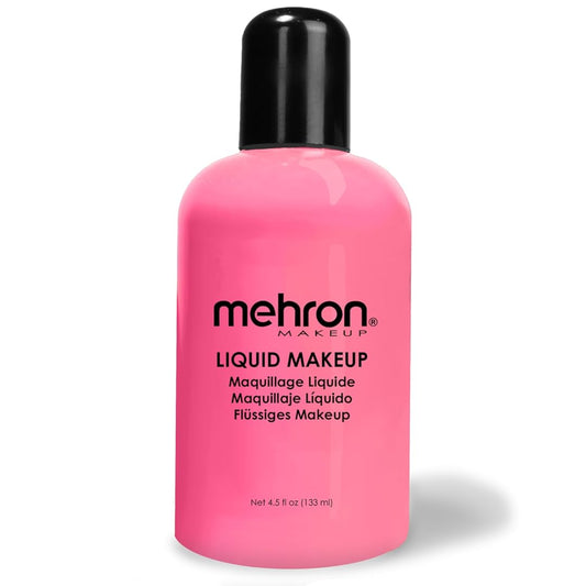 Mehron Makeup Liquid Makeup | Face Paint and Body Paint 4.5 oz (133 ml) (PINK)