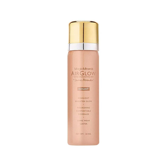 Jerome Alexander AirGlow Hydrating Luminizer with Hyaluronic Acid - 3-in-1 Spray Primer, Highlighter, and Complexion Booster for Face and Body | Bronze Glow