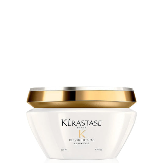 KŽrastase Elixir Ultime, Oil-infused Lightweight Shine Conditioning Treatment, For Dull Hair, With Five Precious Oils, Masque Elixir Ultime
