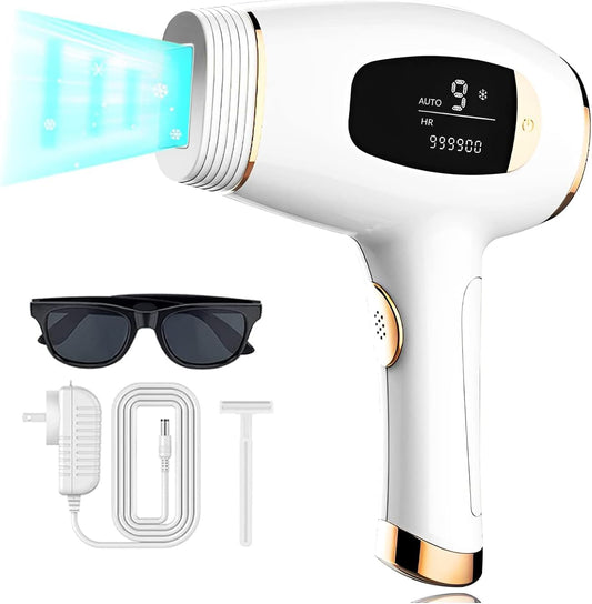 Laser Hair Removal for Women Permanent_Hair Removal Device_Painless At-Home IPL laser Hair Removal_999900 Flashes_Whole Bodey Use