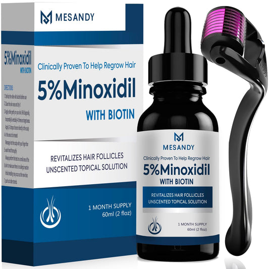 Minoxidil Beard Growth Oil, 5% Minoxidil for Men Beard Growth Spray Infused with Bitoin, Extra Strength Beard Growth Serum to Increase Thickness and Volume Faster