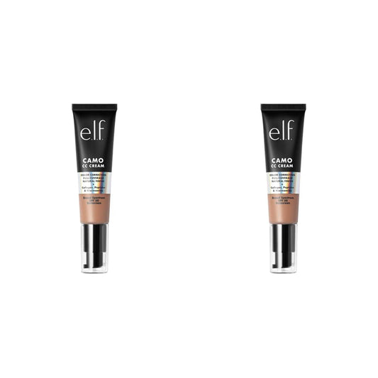 e.l.f. Camo CC Cream, Color Correcting Medium-To-Full Coverage Foundation with SPF 30, Tan 425 N, 1.05 Oz (30g) (Pack of 2)