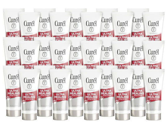 Curel Ultra Healing IntensiveÊFragrance-Free Lotion For Extra-Dry Skin, Dermatologist Recommended, Ideal for Sensitive Skin, Cruelty Free, Paraben Free 1 Oz (Pack of 30)