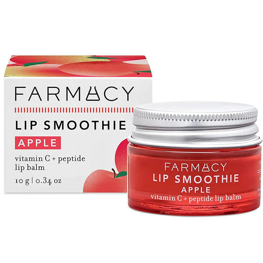 Farmacy Lip Smoothie Peptide Lip Balm - Lip Moisturizer & Plumper with Vitamin C - Apple Scented with High Gloss Finish