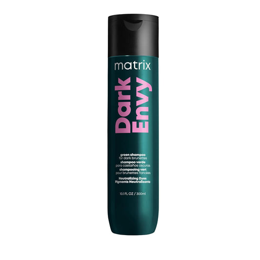 Matrix Dark Envy Color-Depositing Green Shampoo | For Neutralizing Red Undertones in Dark Brown or Black Hair | Cool, Glossy Finish | Salon Shampoo | Packaging May Vary | Vegan