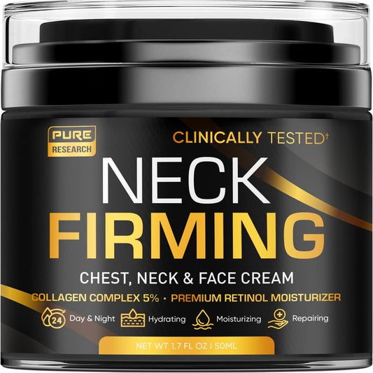 Firming Cream for Saggy or Turkey Neck - Collagen & Retinol to Tighten & Moisturize Skin - Anti Aging Neck & DŽcolletŽ Cream
