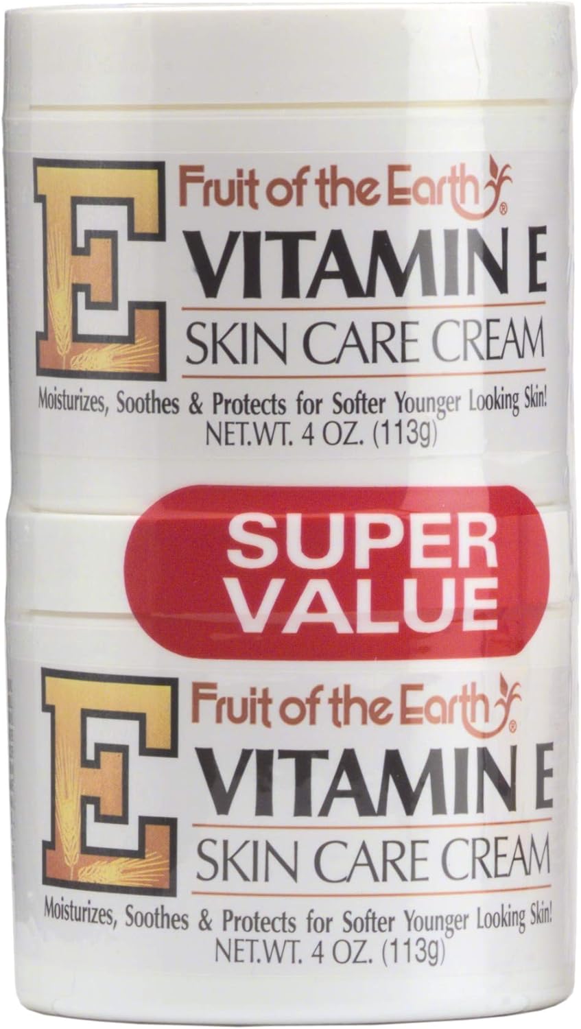 Fruit Of The Earth Bogo Cream Vitamin-E 4 Ounce Jar (4 pack)