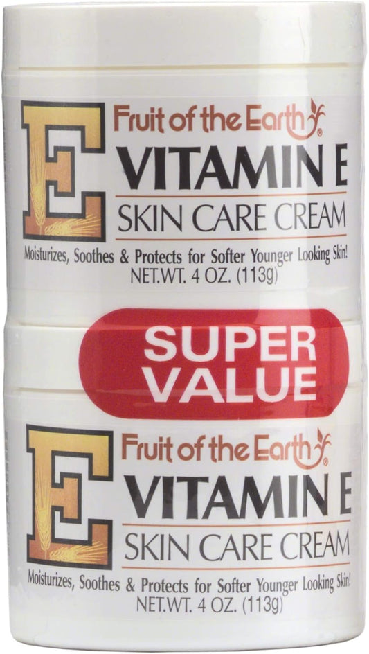 Fruit Of The Earth Bogo Cream Vitamin-E 4 Ounce Jar (4 pack)