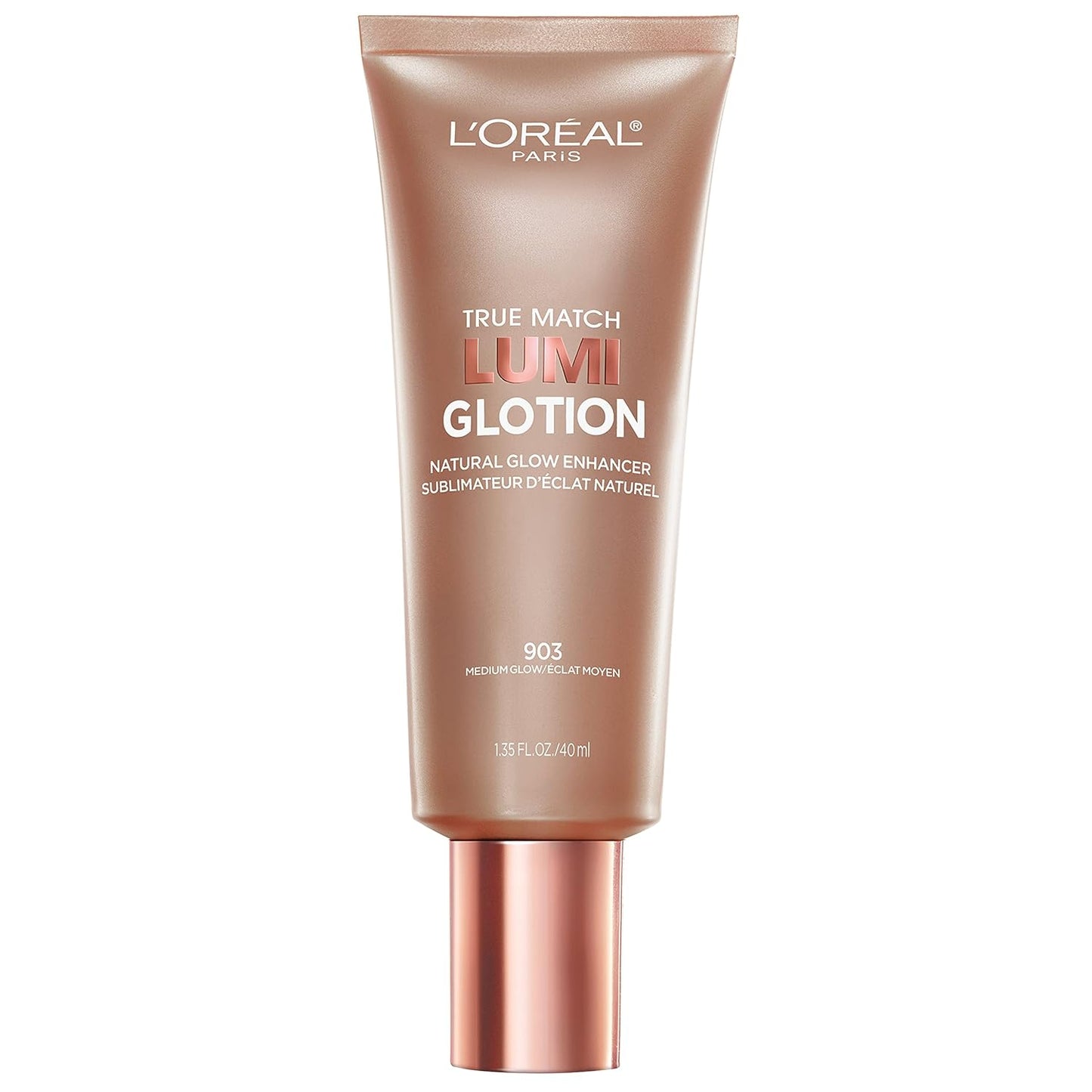 L'Oreal ParisÊMakeupÊTrue Match Lumi Glotion,ÊNaturalÊGlow Enhancer,ÊIlluminator Highlighter Skin Tint, for an All DayÊRadiantÊGlow,ÊMedium, 1.35 Ounces