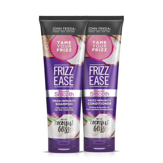 John Frieda Frizz Ease Beyond Smooth Bundle: Frizz Immunity Shampoo & Conditioner, 8.45 OunceÊEach