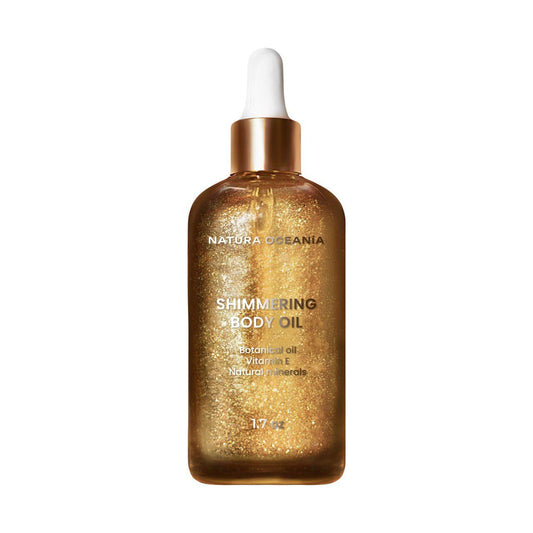 Natura Ocean’a Argan oil with shimmer_for body and hair. Silky, lightweight, and illuminating oil with premium sweet and floral fragnance. Made in California