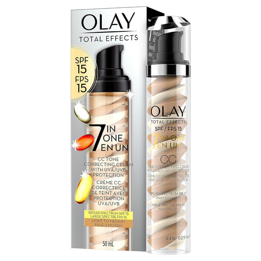 Olay Total Effects Tone CorrectingÊFaceÊMoisturizer with Sunscreen SPF 15, Light to Medium 1.7 Ounces