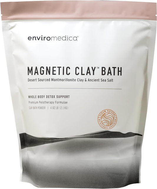 Magnetic Bentonite Clay Detox Bath Ð Sodium & Calcium Bentonite, & Himalayan Salt Ð Healing Clay to Remove Environmental Toxins for a Whole Body Detox Ð Health & Beauty Clay by Enviromedica
