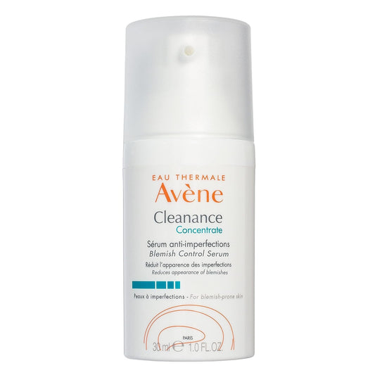 Eau Thermale Av�ne - Cleanance Concentrate Blemish Control Serum - Minimizes Appearance of Blemishes & Non-comedogenic - Long Lasting Results - Airless Pump, 1 fl.oz.