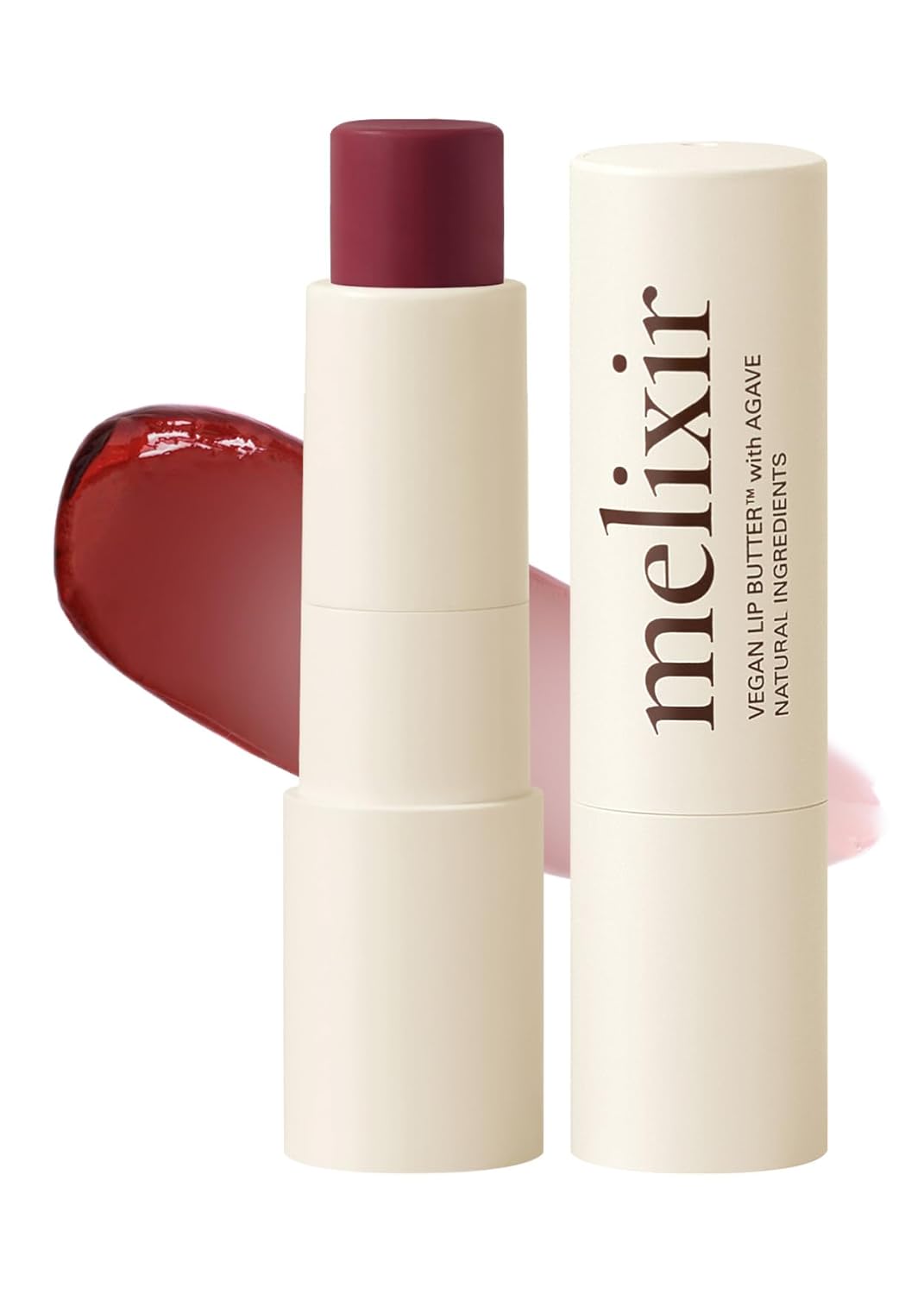 Melixir Vegan Lip Butter #11 Autumn Rain(Tinted) (+11 more colors) 0.13oz, Bee Free, Petrolatum Free, Deep Nourishing Plant-Based Vegan Chapstick, Vegan Lip Balm for Dry, Cracked and Chapped Lips