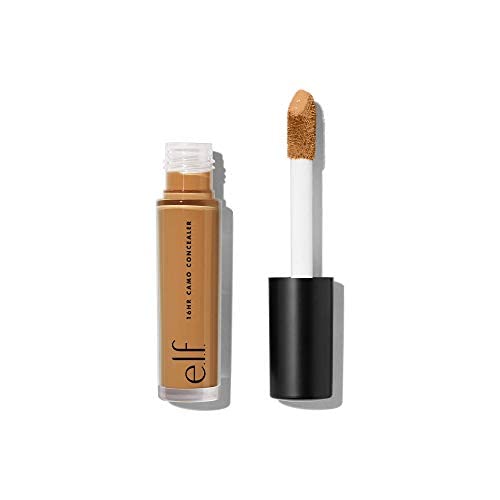 e.l.f. 16HR Camo Concealer, Full Coverage & Highly Pigmented, Matte Finish, Deep Olive, 0.203 Fl Oz (6mL) (Pack of 4)