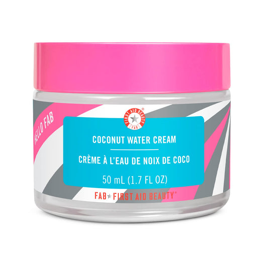 First Aid Beauty Hello FAB Coconut Water Cream Ð Lightweight, Oil-Free Face Moisturizer Ð 1.7 oz.
