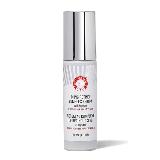 First Aid Beauty 0.3% Retinol Complex Serum with Peptides Ð Improves Look of Lines and Wrinkles with Less Irritation Than Traditional Retinol Ð 1 oz.